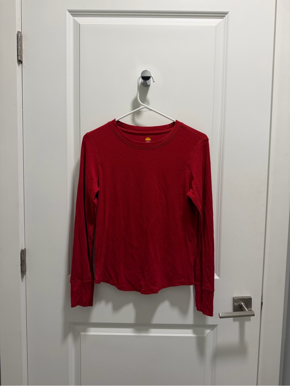 C&C California Women's Long-Sleeve Crewneck Tee - Red